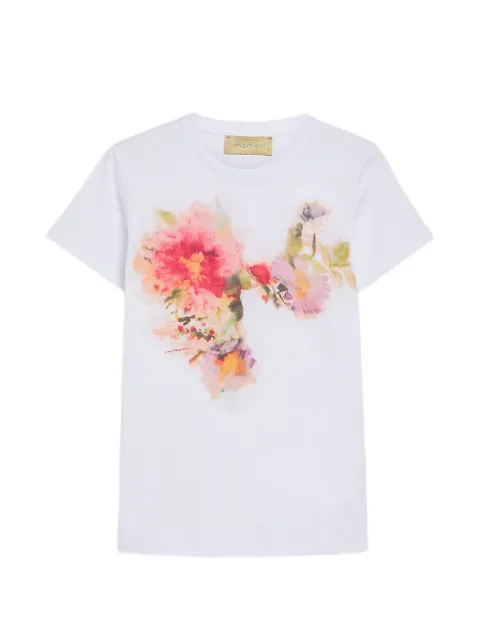 MOMONÌ Querencia floral-print T-shirt White 261MMOTS01926157MO