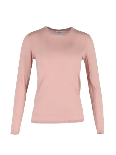 Max Mara crew-neck wool sweater Pink RFCPUGBCL706872W