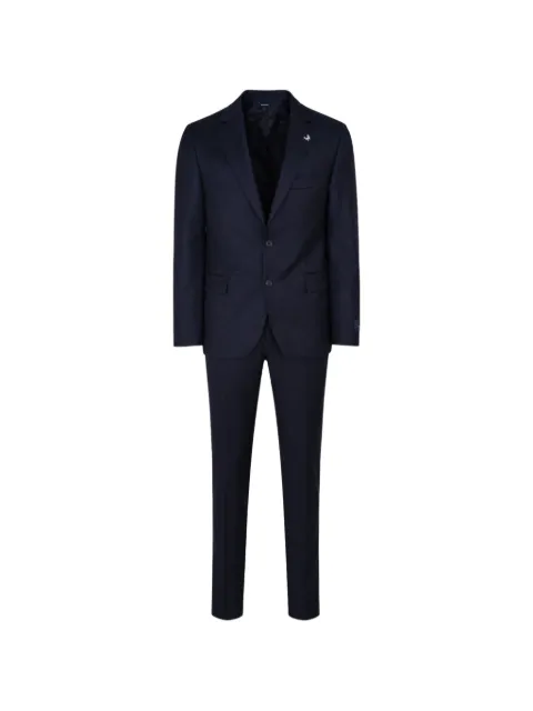 Tombolini single-breasted notched-lapel suit Blue A565ELQC