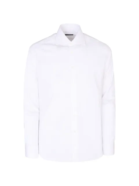 Tombolini slim-fit semi-spread collar shirt White RC29EQ69