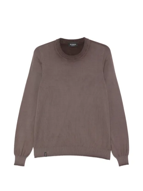 AROVESCIO crew-neck sweater Brown SS26F201M200002