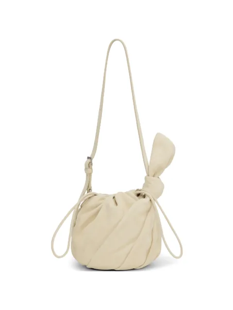 ROTATE BIRGER CHRISTENSEN Bon Bon suede bucket bag Neutrals 1161373078