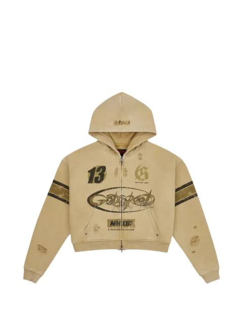 GODSPEED zip hooded sweatshirt Neutrals GS061