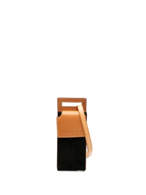 Celine Pre-Owned 2000-2010 C Macadam Suede Pochette crossbody bag Black BBRQIPKZK9198C0X