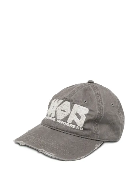 WARMAN distressed baseball cap Grey WM5078HAT