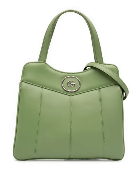Gucci Pre-Owned 2016-2025 Small Leather Petite GG Tote satchel Green FKN4G6IMXNKOWS6Q