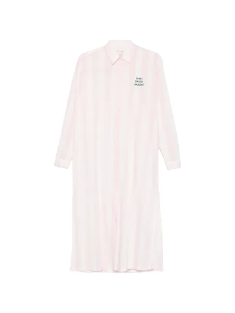 MC2 Saint Barth Adeline striped shirt midi dress Pink ADN0001