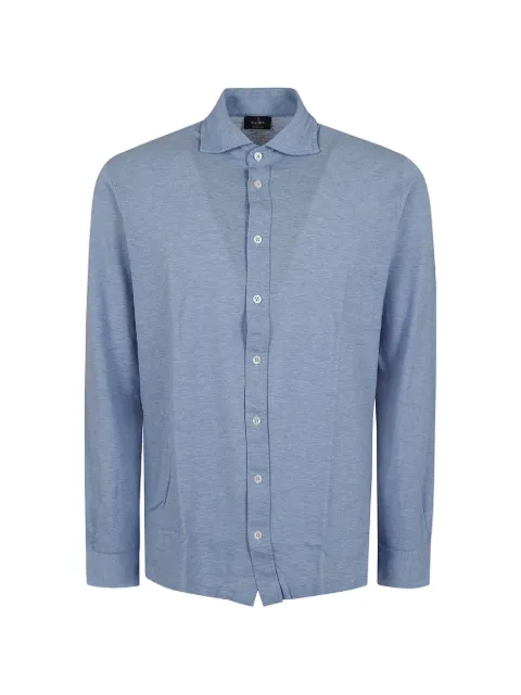 Barba buttoned cotton shirt Blue 700091302