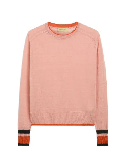 MOMONÌ Rio contrasting edges sweater Pink 261MMOKN01326170MO
