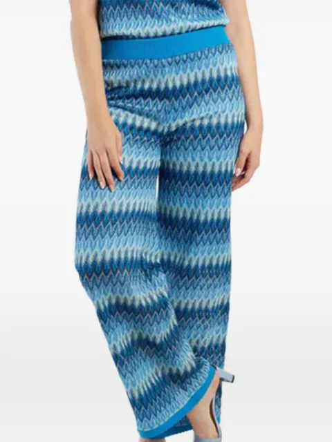 Derhy Bahamas high-waisted flared trousers Blue P660001