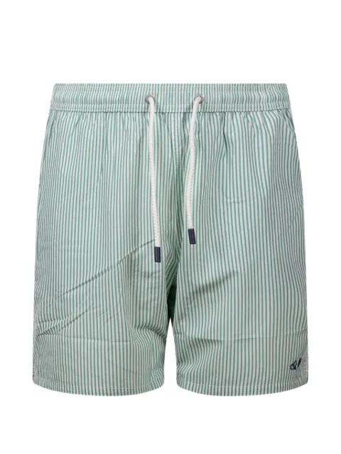MC2 Saint Barth vertical-striped drawstring swim shorts Green PATM001