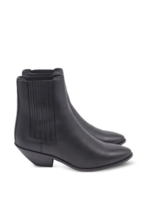 Saint Laurent Pre-Owned leather boots Black GILTPUUSSH666440W