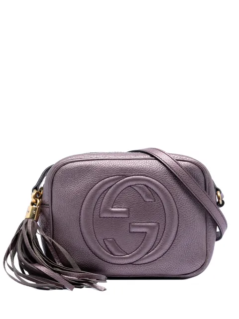Gucci Pre-Owned 2016-2026 Metallic Leather Soho Disco crossbody bag Purple UC0DHYCRFMHWQLMB