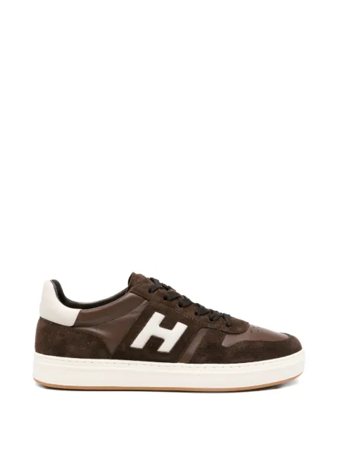 Hogan suede logo-detail sneakers Brown HXM6680FZ00UHC0CAJ