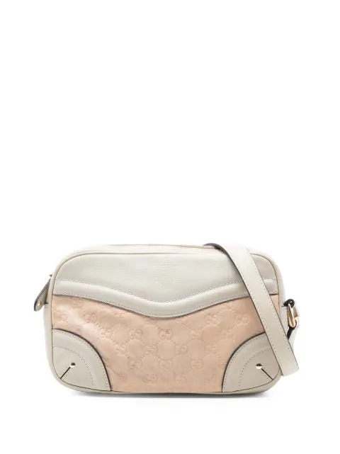 Gucci Pre-Owned 2016-2026 Guccissima Crest shoulder bag Pink T26700XMI8PSBK1O