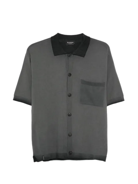AROVESCIO pocket buttoned shirt Grey M200802