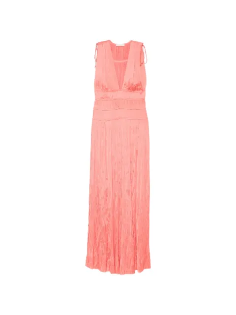 Ulla Johnson Tasneem tie-straps V-neck midi dress Pink SP260130