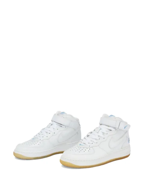 Nike Air Force 1 Mid croc-effect sneakers White 306340