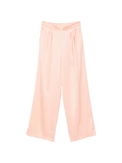 TWINSET wide satin trousers Pink 261TP2391
