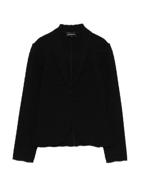 Emporio Armani button-up textured jacket Black EW002984AF22468