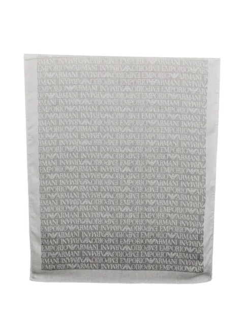 Emporio Armani logo scarf Grey EM005814AF25501F8257