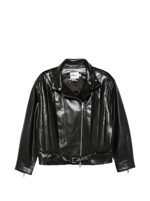 Self-Portrait buckle waist jacket Black SS26103JB