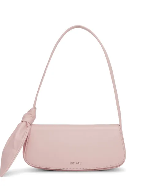ROTATE BIRGER CHRISTENSEN Scarf suede knot-detail leather bag Pink 116127539