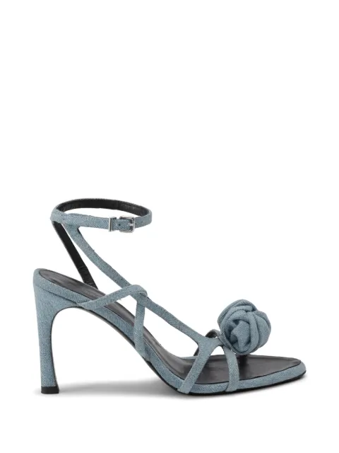 ROTATE BIRGER CHRISTENSEN denim knot sandals blue Blue 116438