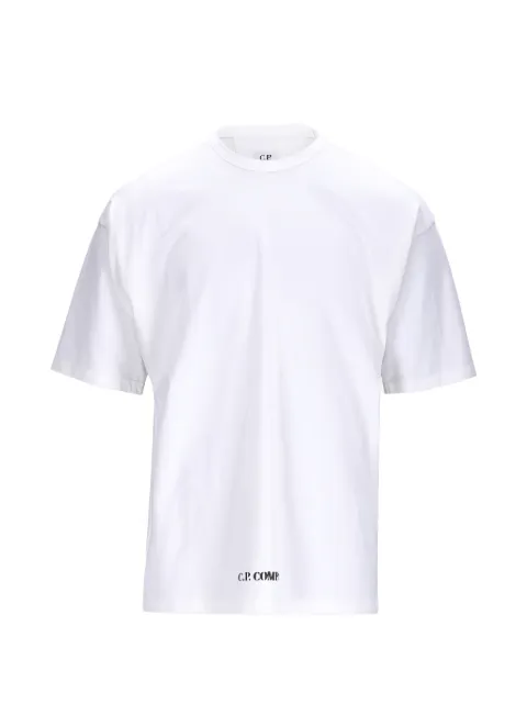 C.P. Company 1020 jersey short-sleeve stencil T-shirt White 20CMTS213A006057O103
