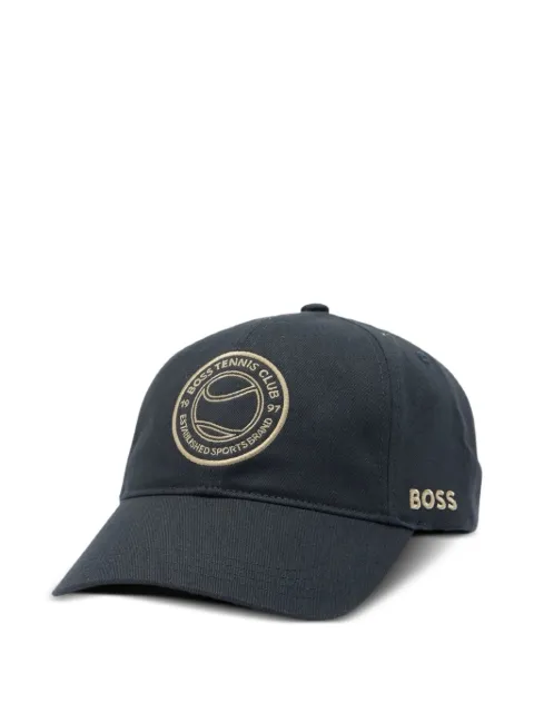 BOSS embroidered logo baseball hat Blue 50555526