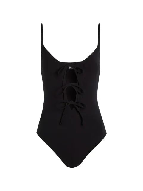 Lisa Marie Fernandez The Three Tie Maillot swimsuit Black 2026CORE503BCA
