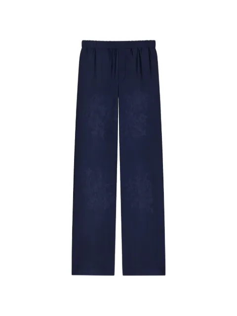 Givenchy floral jacquard trousers Blue BM51AH15LR