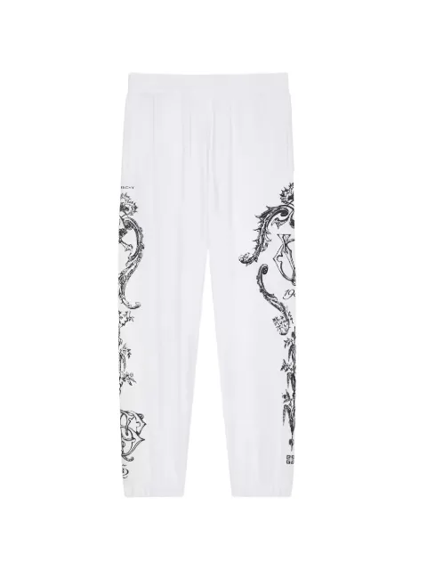 Givenchy elasticated print trousers White BM51DA3YL0