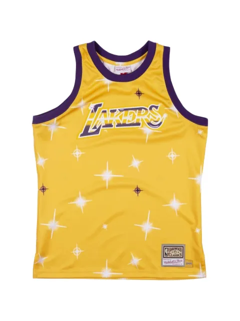 Mitchell & Ness graphic sleeveless jersey Yellow TTNKBW18029LALYELL