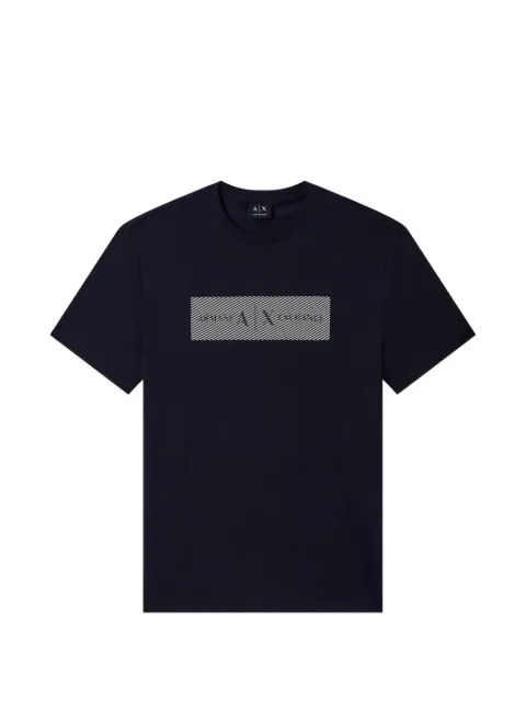 Armani Exchange pattern T-shirt Blue XM002472AF10356