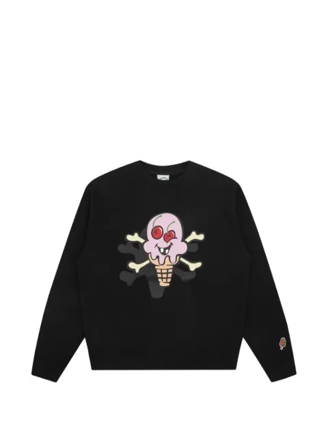 ICECREAM Cones & Bones crewneck sweatshirt Black IC254104