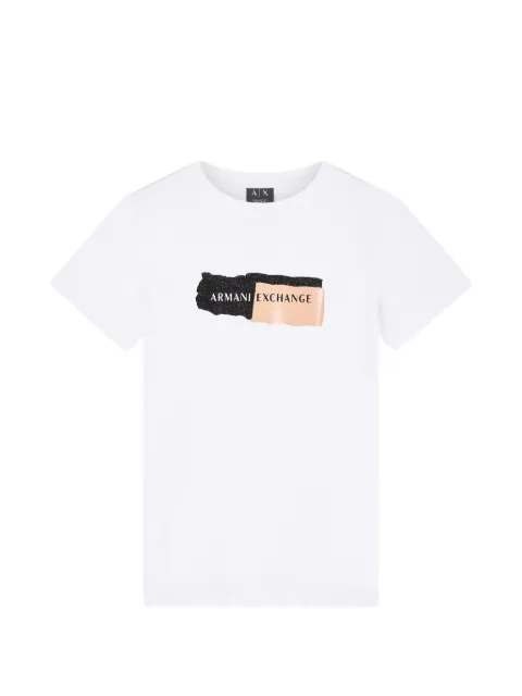 Armani Exchange logo-print T-shirt White XW001804AF10356