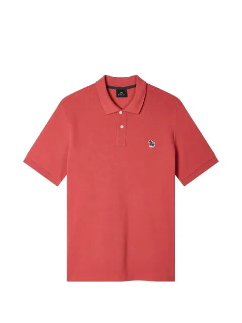 MPS zebra appliqué polo shirt Red M2R183KZV2006723D