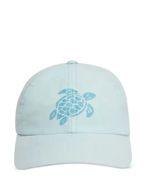 Vilebrequin turtle print eyelet cap Blue OMAC1304