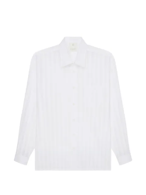 Givenchy long-sleeve striped cotton shirt White BM610015EJ