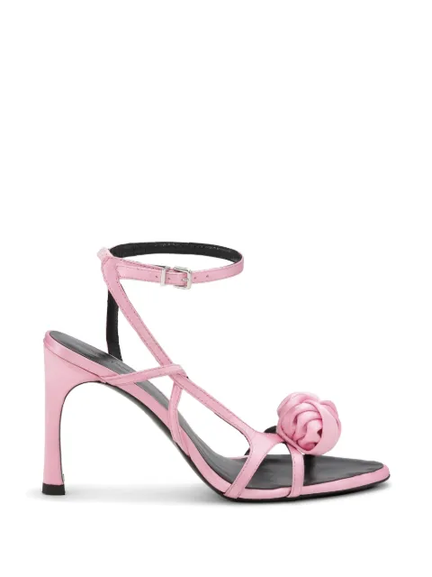 ROTATE BIRGER CHRISTENSEN Knot satin sandals Pink 1160712215