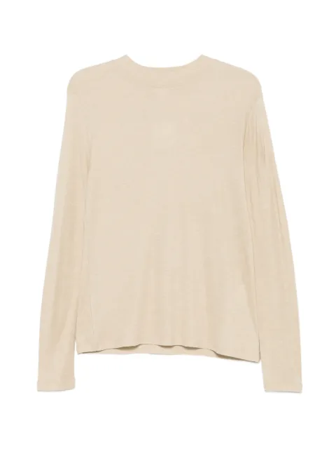 MAISON123 long-sleeve crew-neck T-shirt Neutrals 6555225