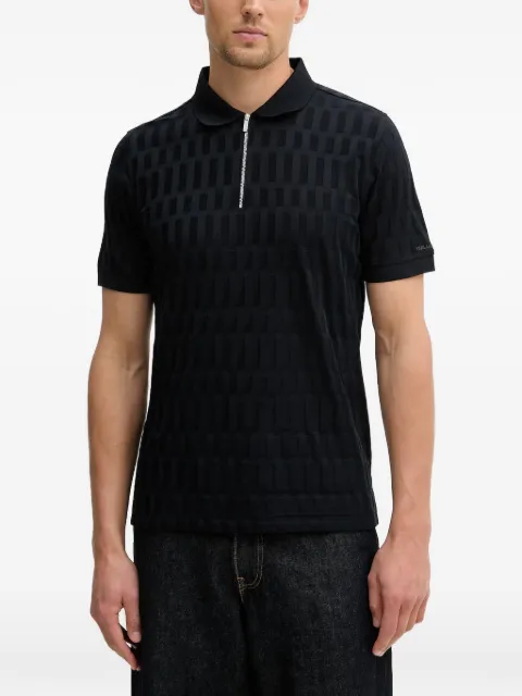 Karl Lagerfeld half-zip polo shirt Black 745008562203