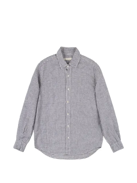original vintage style check-pattern shirt White CLANCY421BIANCO