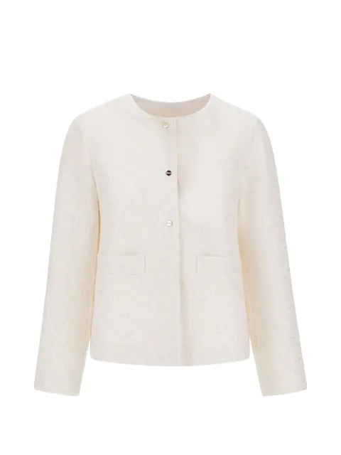 Herno 3D tweed jacket Neutrals GA000323D13289