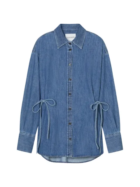 Closed strap waisted blouse Blue C9433016F4A