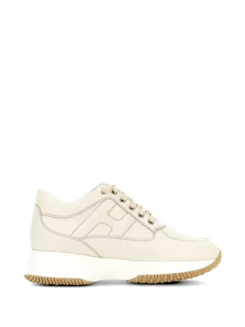 Hogan Interactive logo-panel sneakers Neutrals HXW00N00010KXT