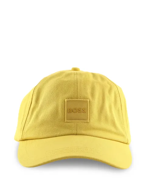 BOSS logo patch cap Yellow 50535555
