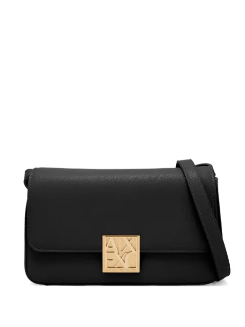 Armani Exchange mini logo-plaque cross body bag Black XW002171AF19895
