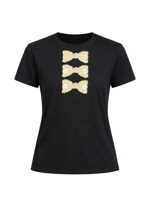 Cynthia Rowley foil printed T-shirt Black 25F1TP05CO